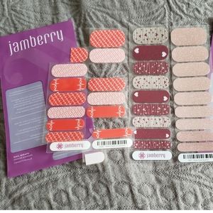 Jamberry Valentine's Heart Glitter Nail Wraps 💅
